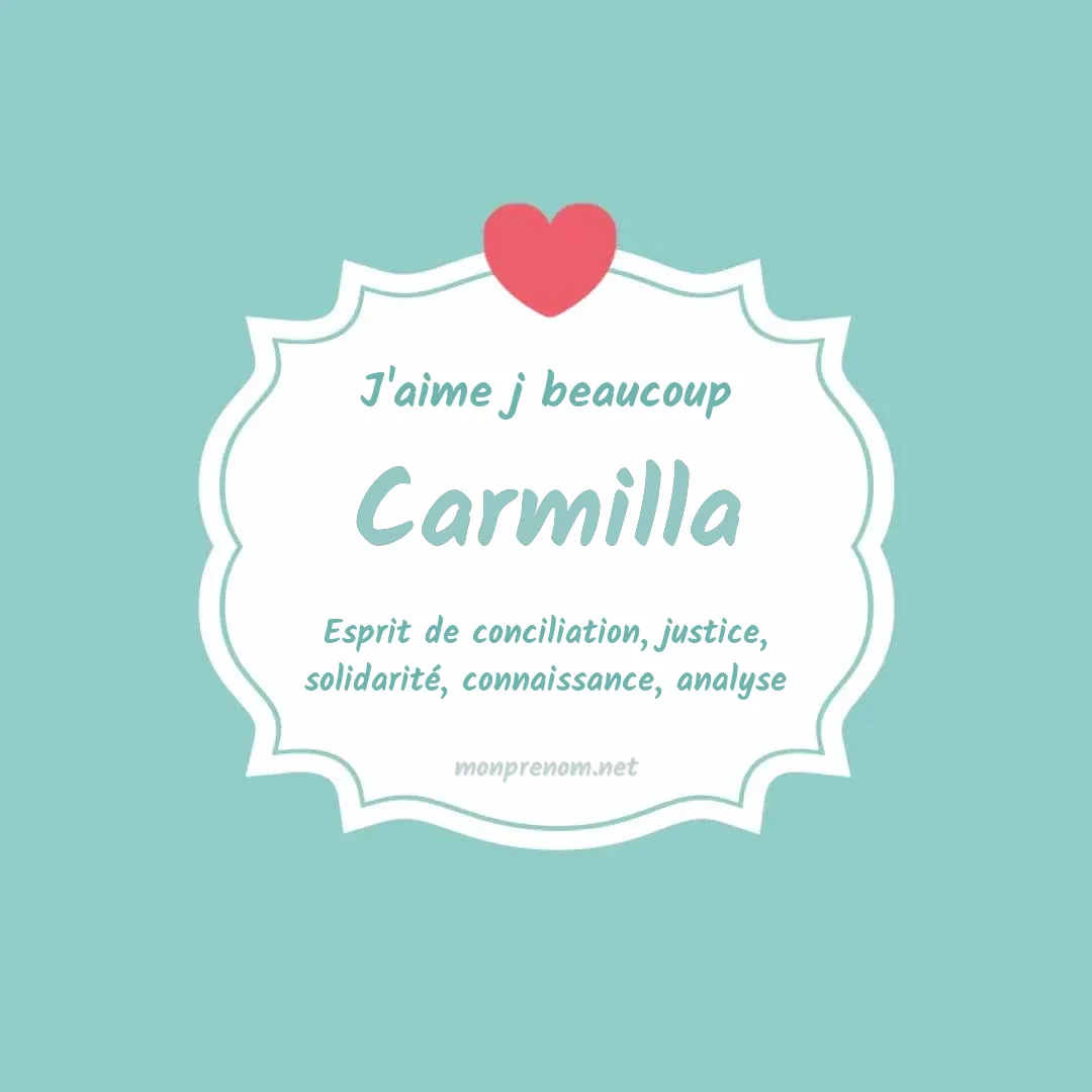 J'aime beaucoup Carmilla