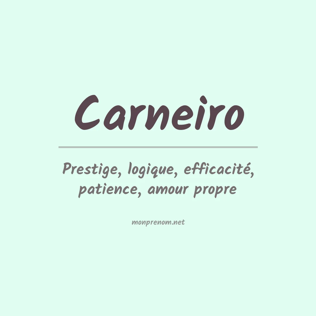 Prénom Carneiro