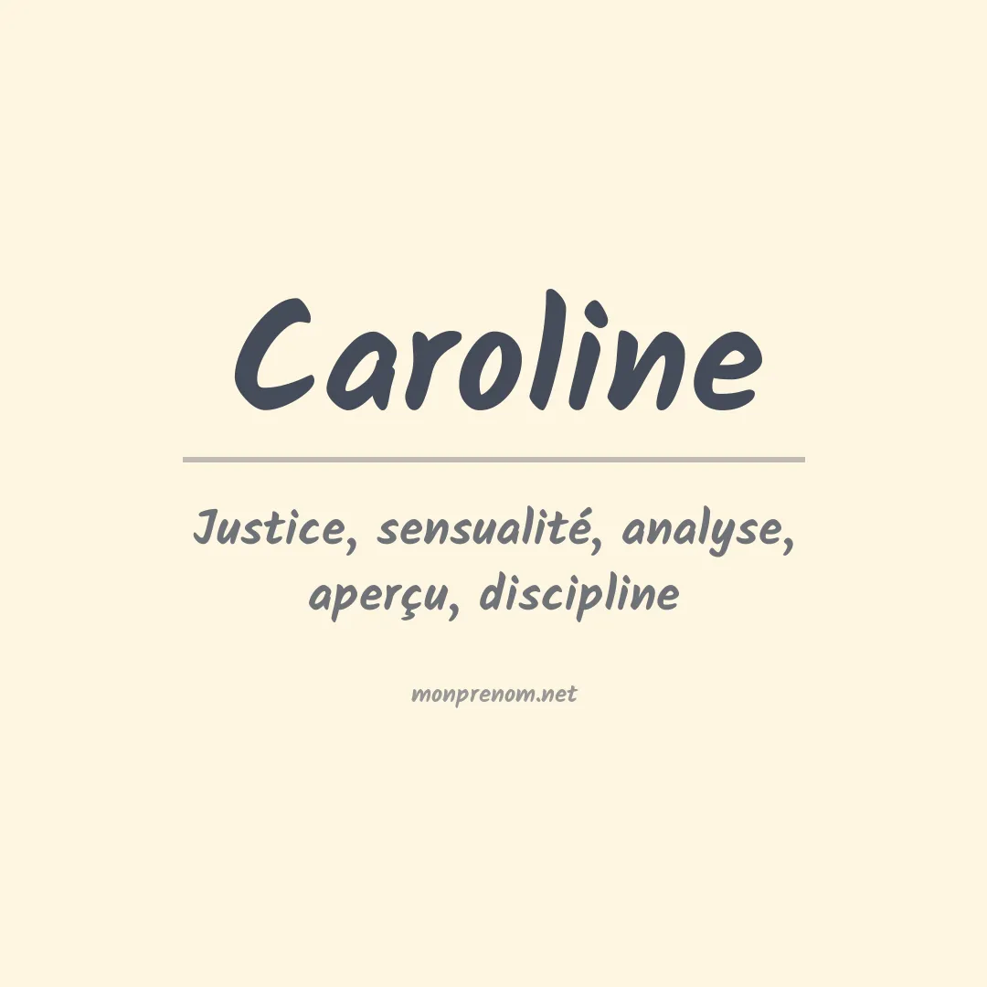 Prénom Caroline