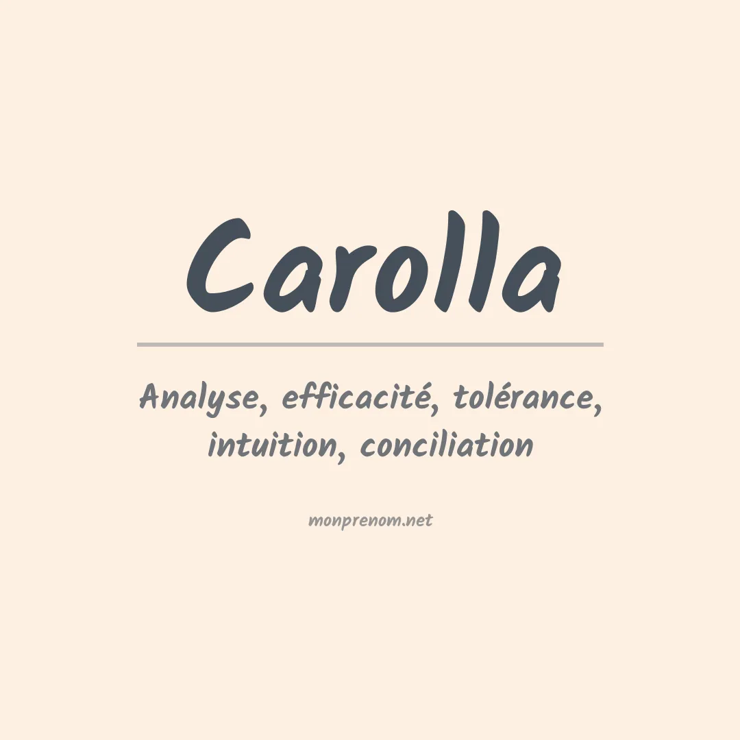 Prénom Carolla