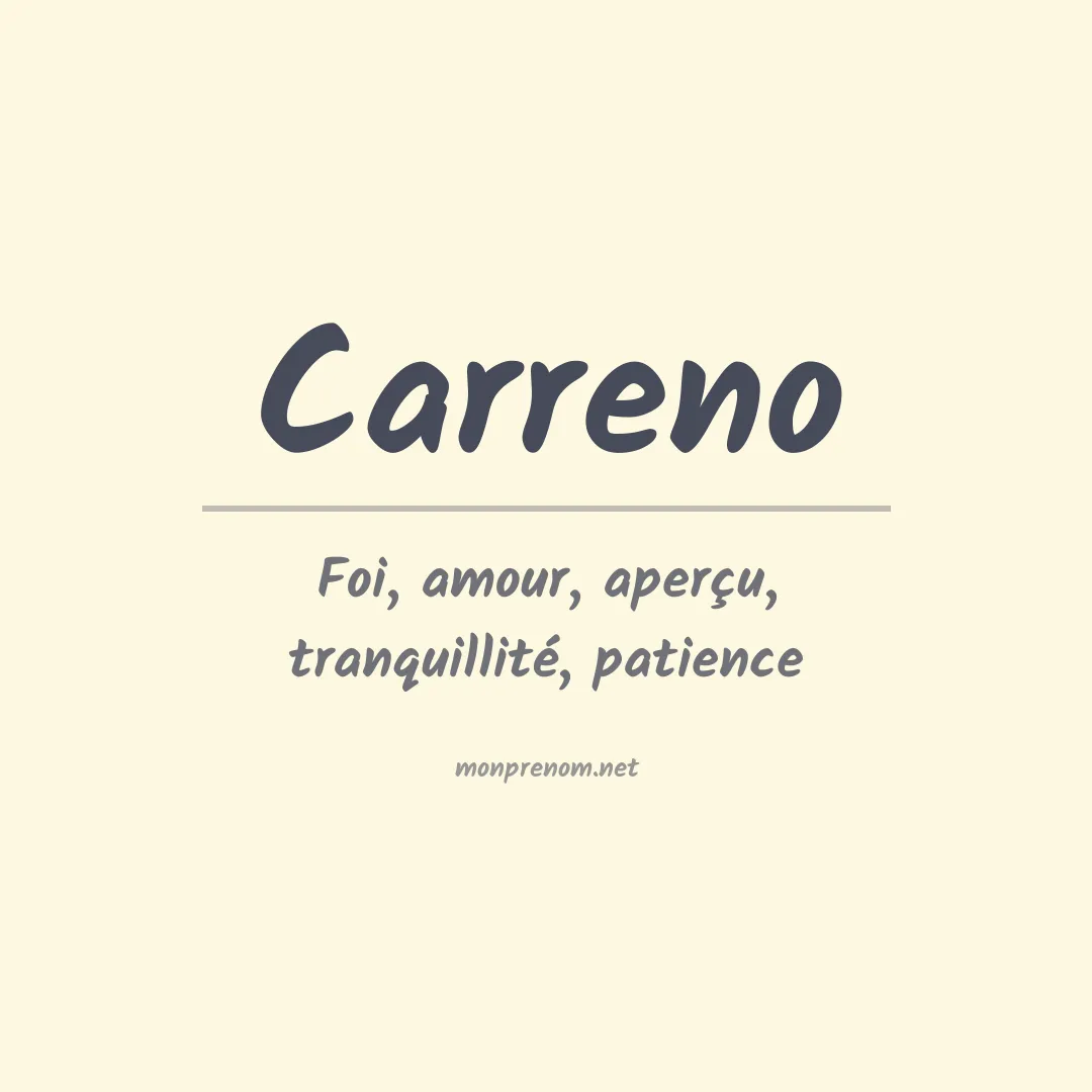 Prénom Carreno