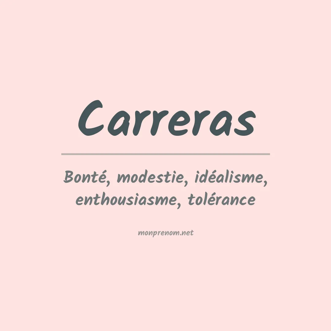 Prénom Carreras