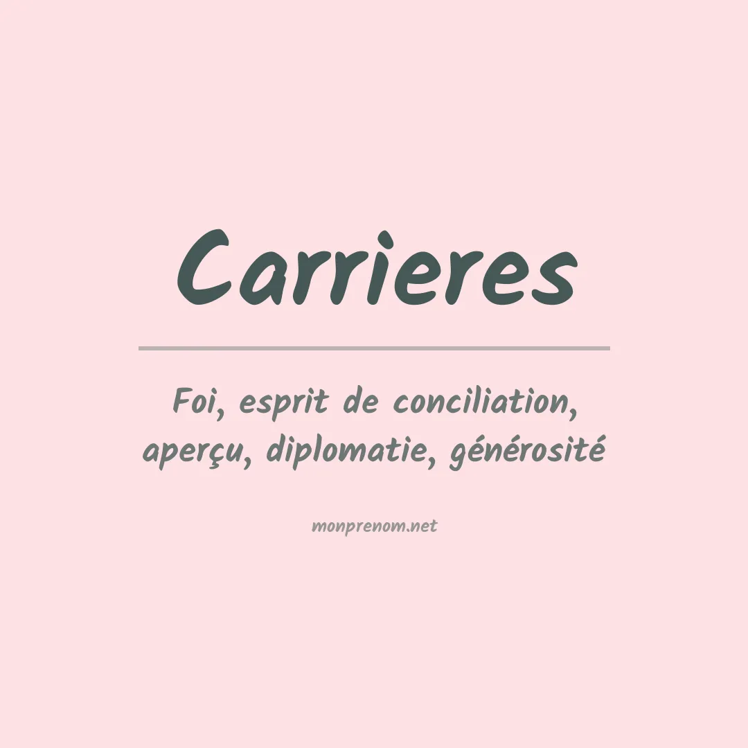 Prénom Carrieres