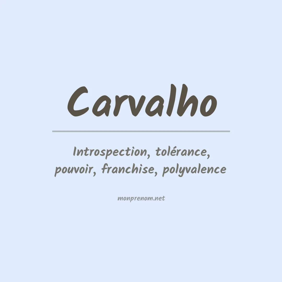 Prénom Carvalho