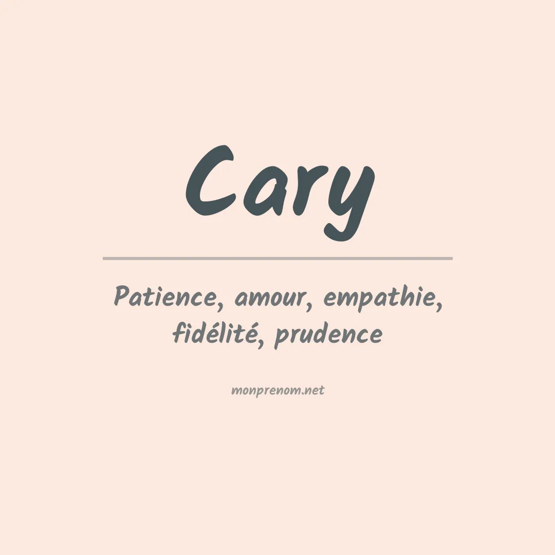 Prénom Cary