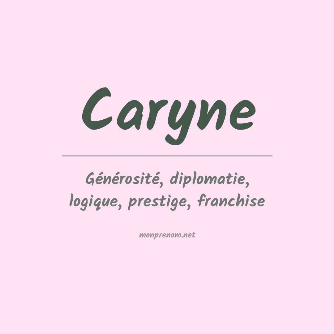 Prénom Caryne