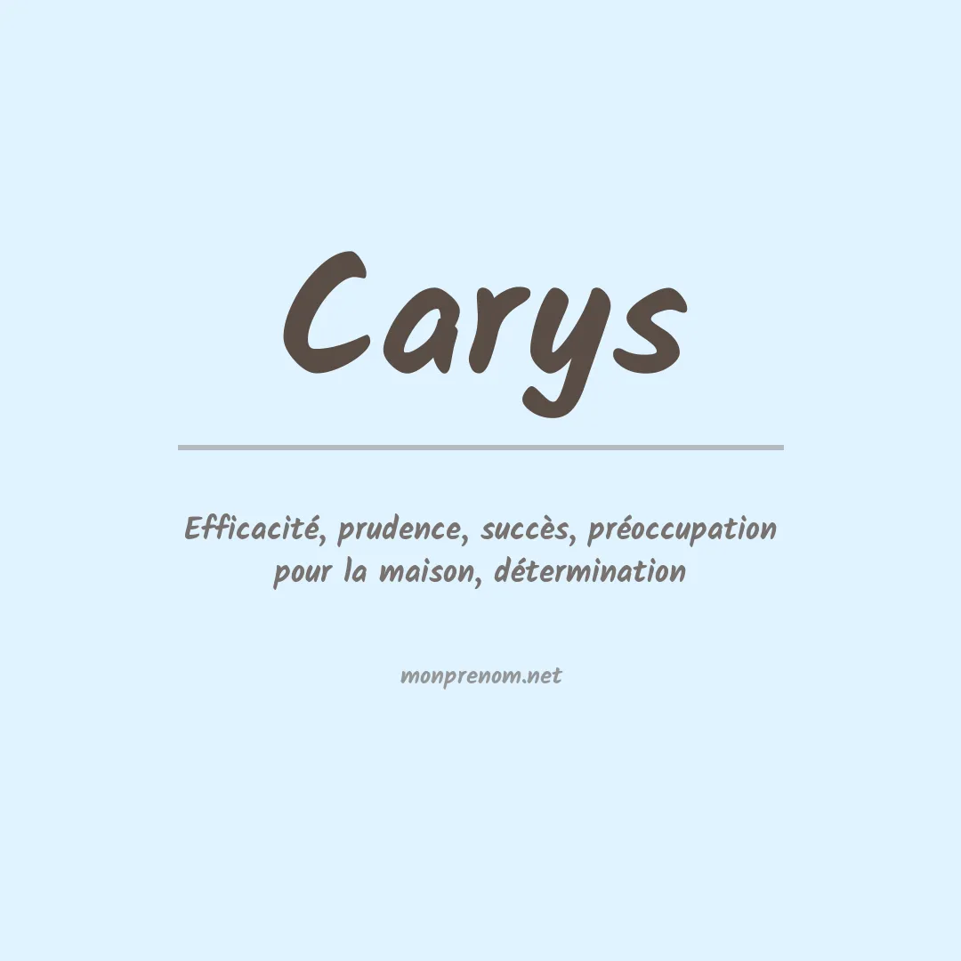 Prénom Carys
