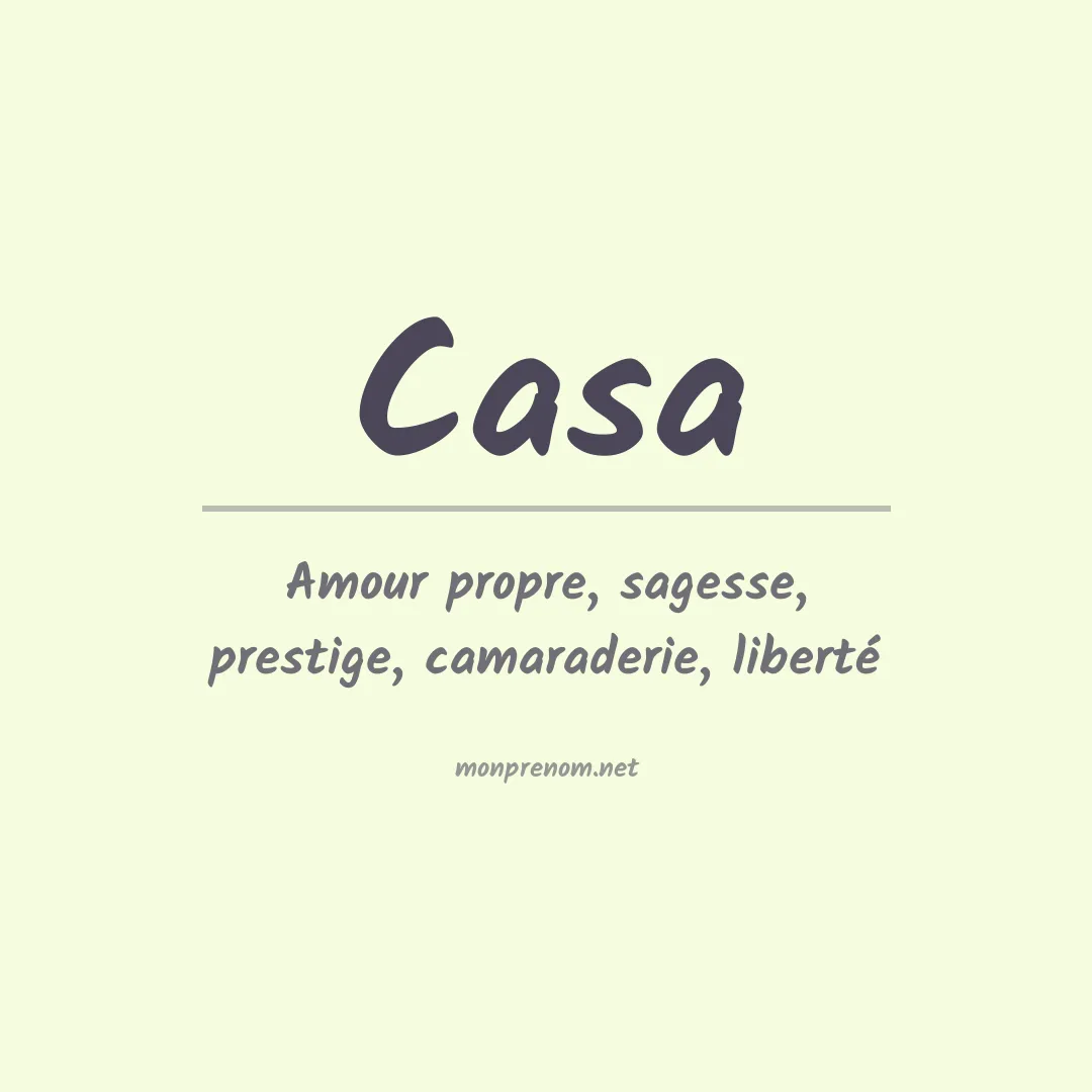 Prénom Casa