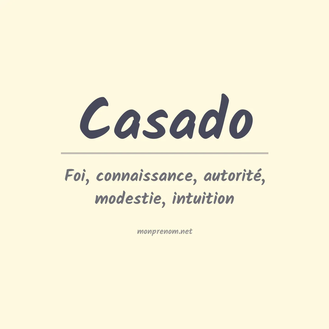 Prénom Casado