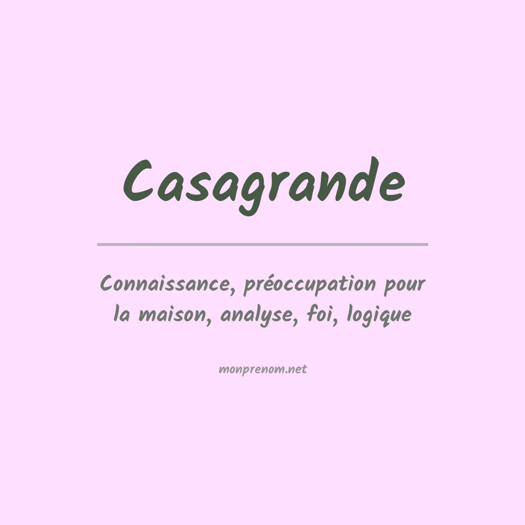 Prénom Casagrande