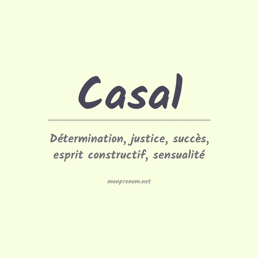 Prénom Casal