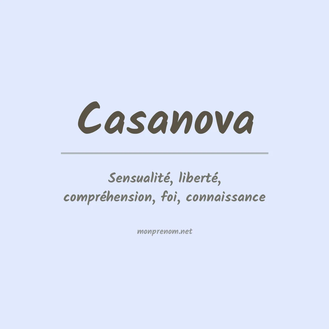 Prénom Casanova