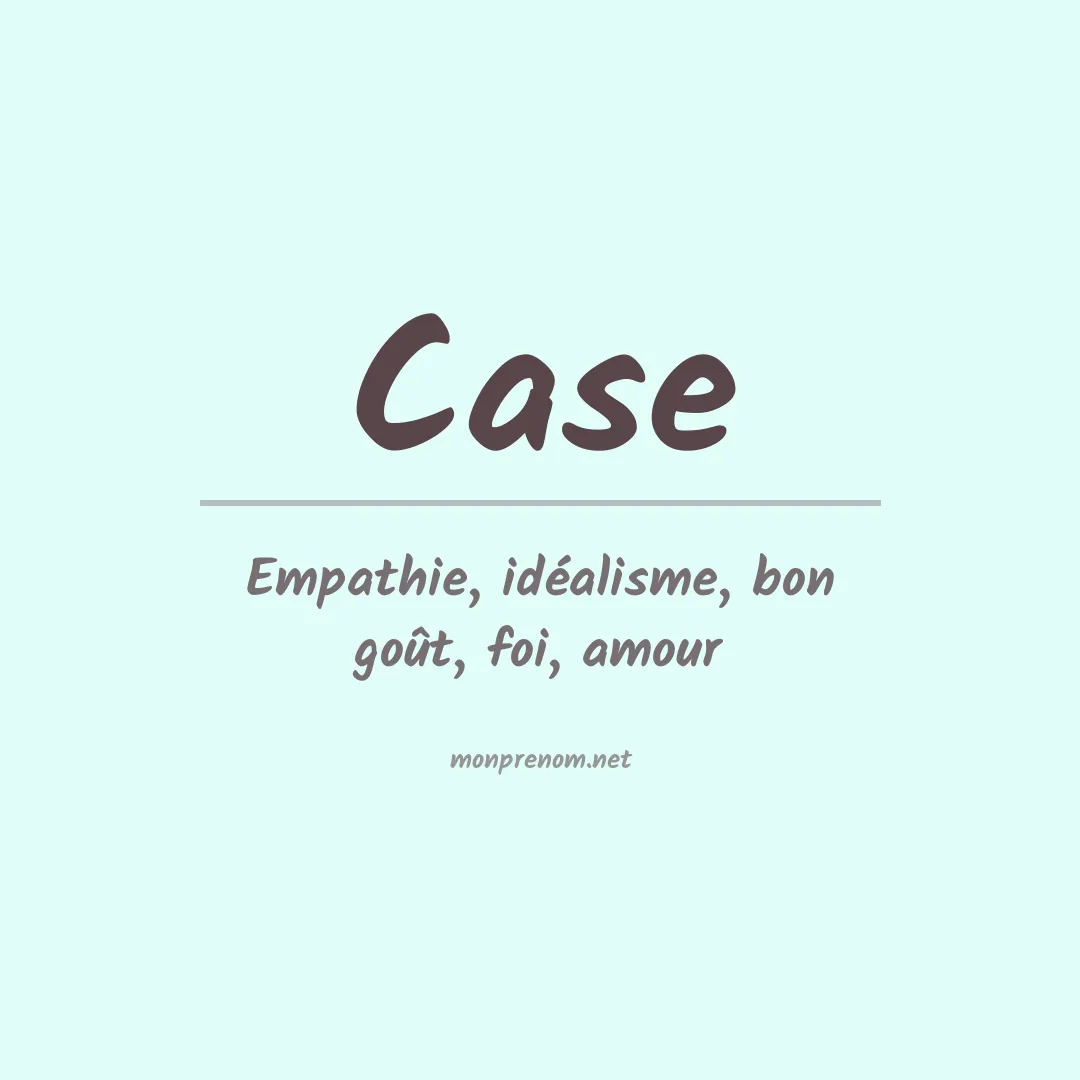 Prénom Case