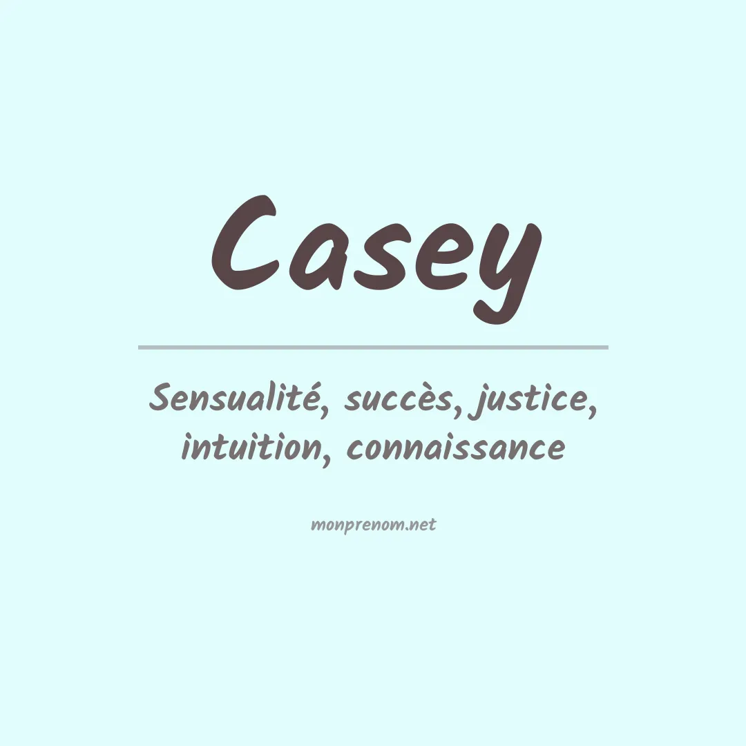 Prénom Casey