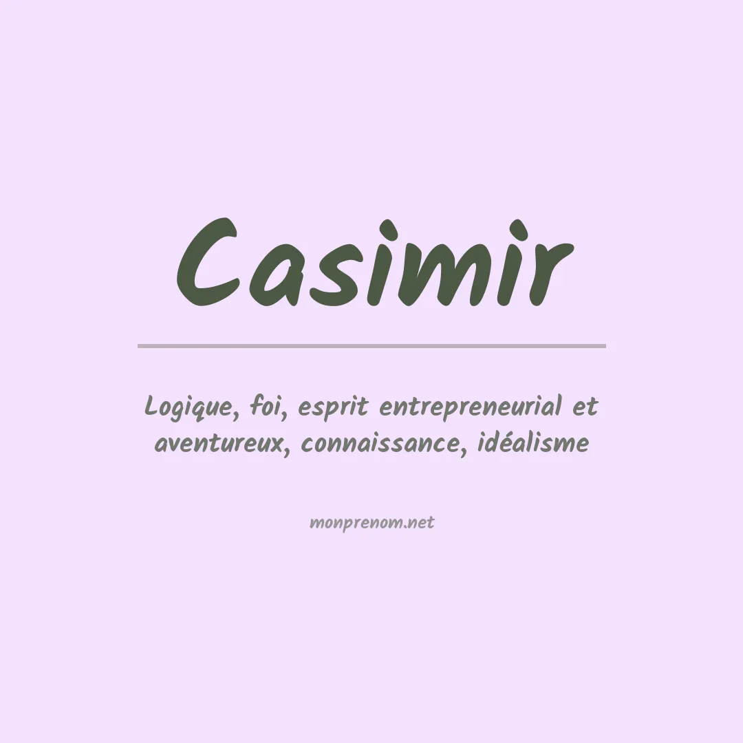 Prénom Casimir