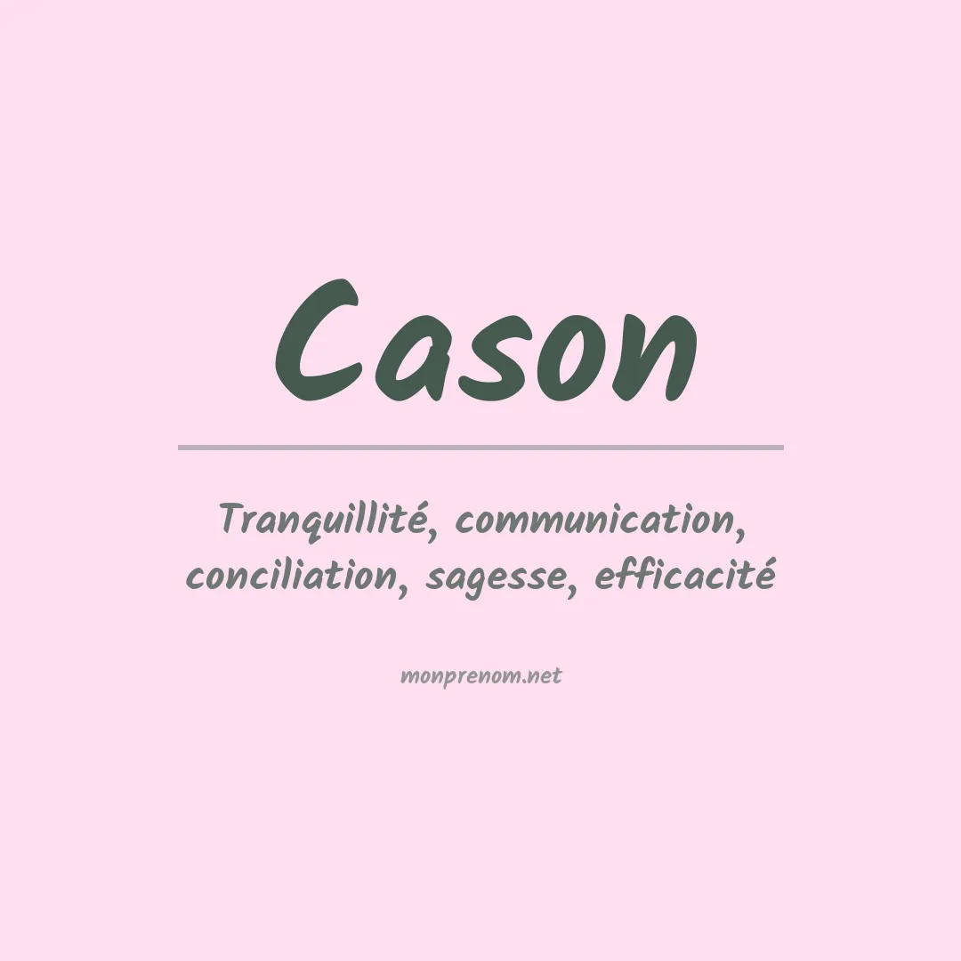 Prénom Cason