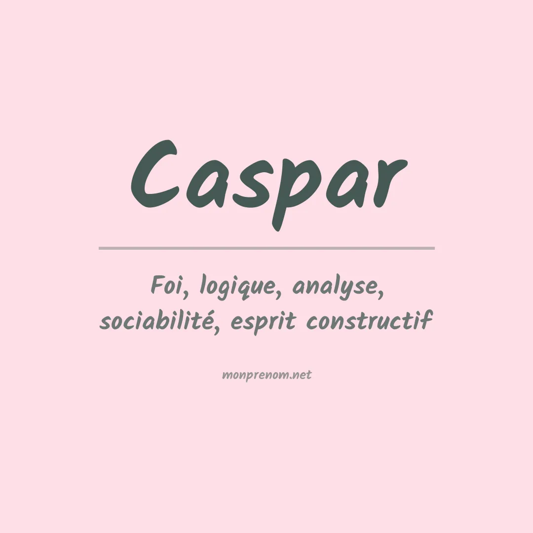 Prénom Caspar