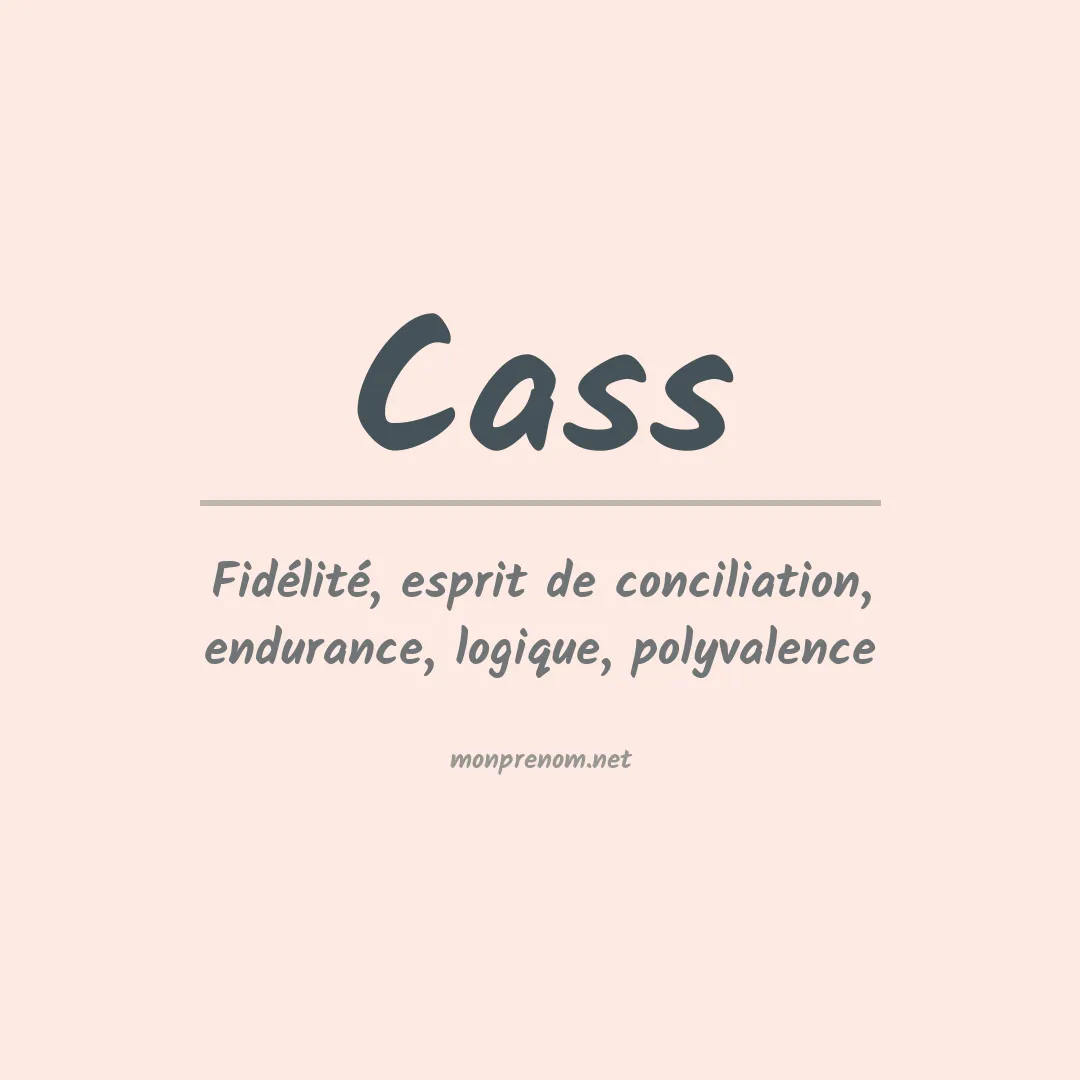 Prénom Cass