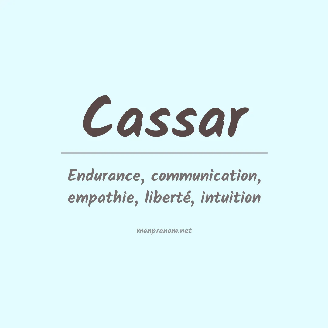 Prénom Cassar