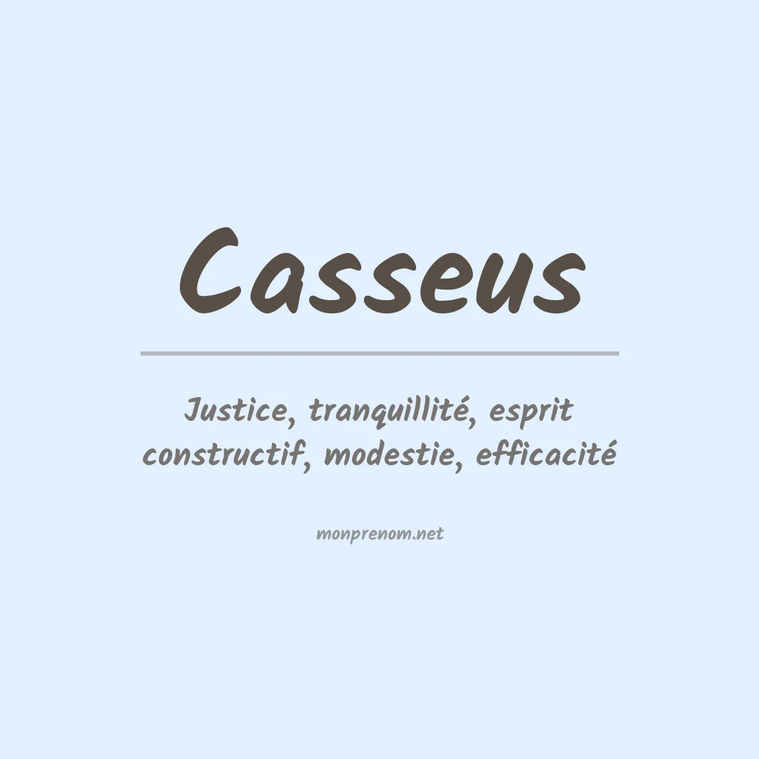 Prénom Casseus