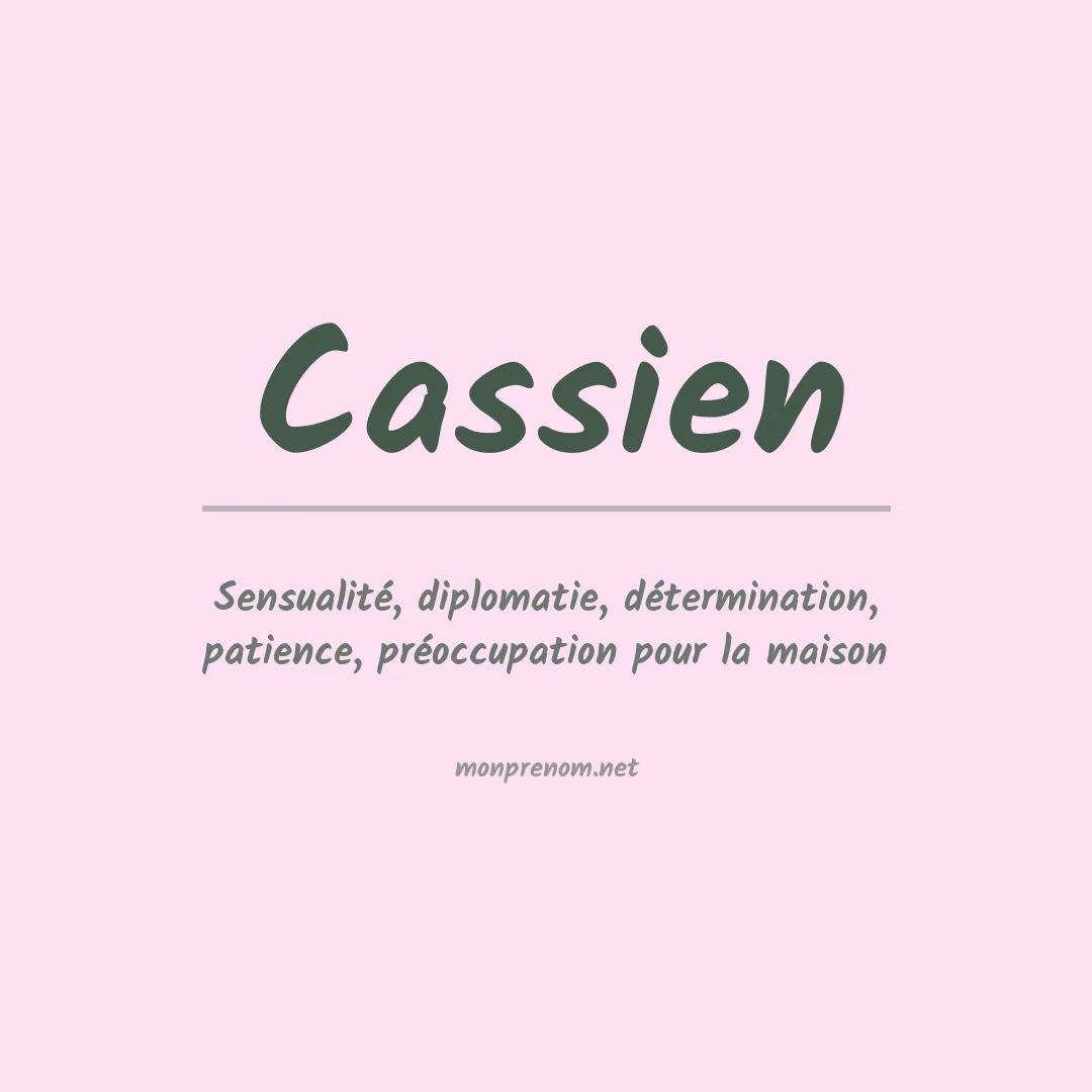 Prénom Cassien