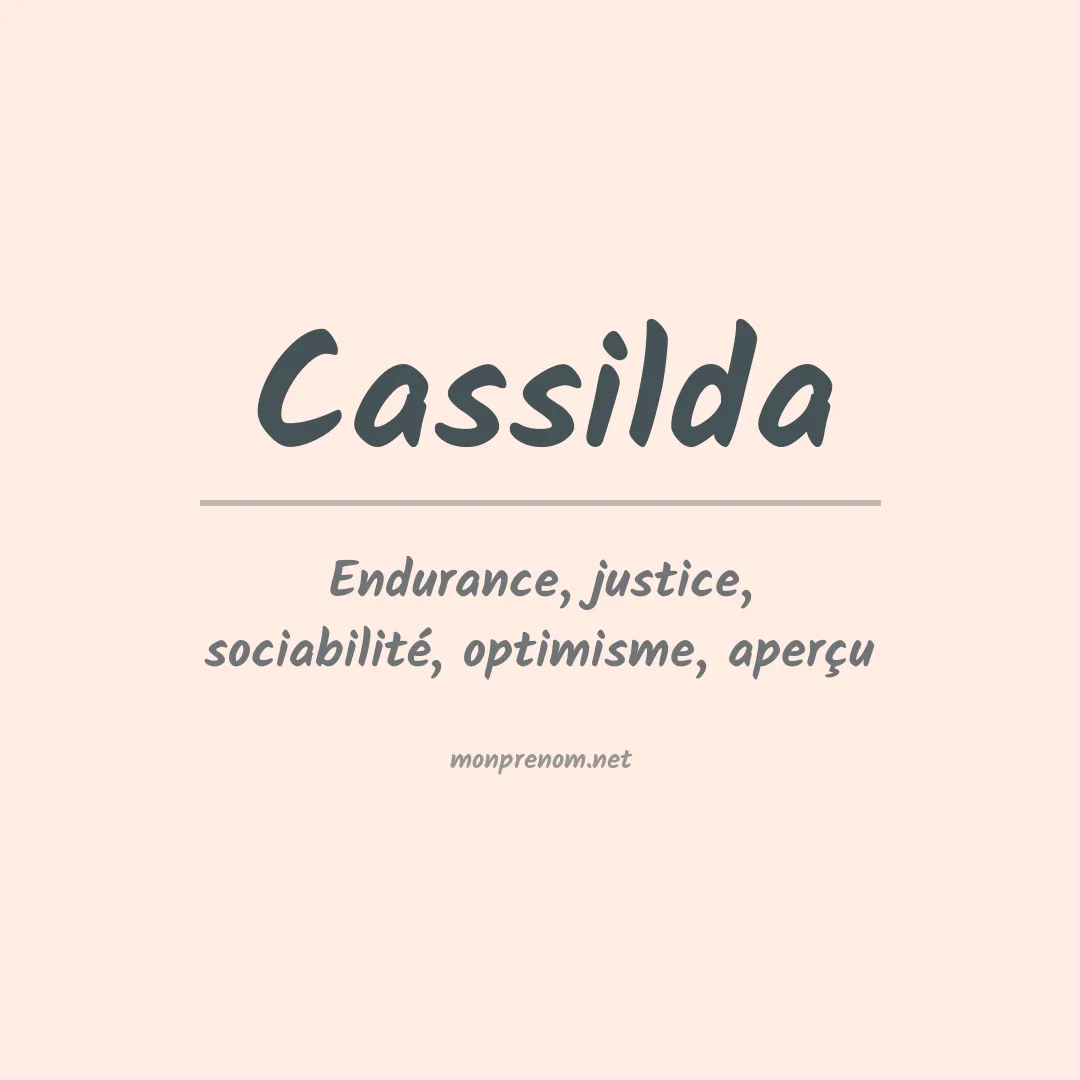 Signification du prénom Cassilda