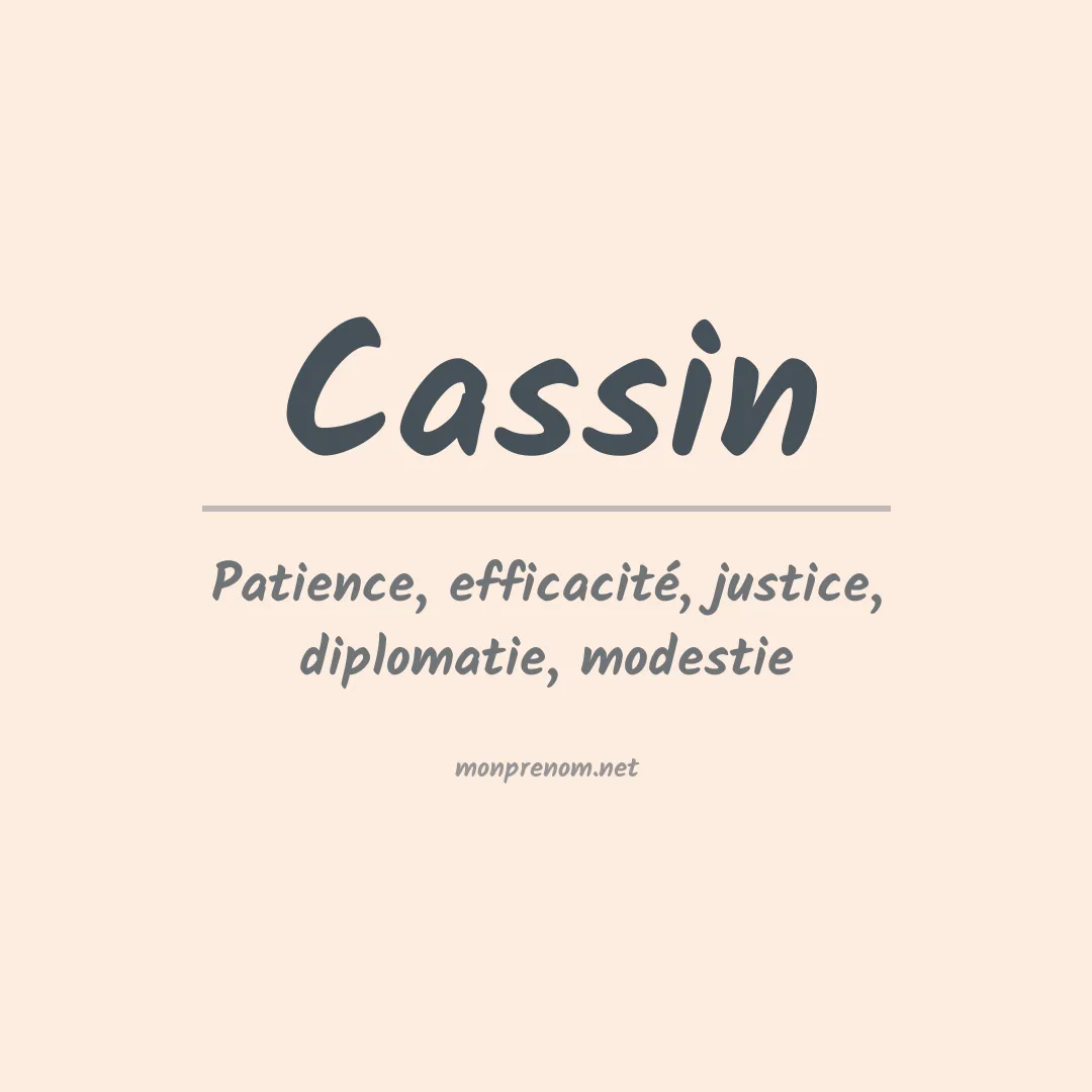 Prénom Cassin