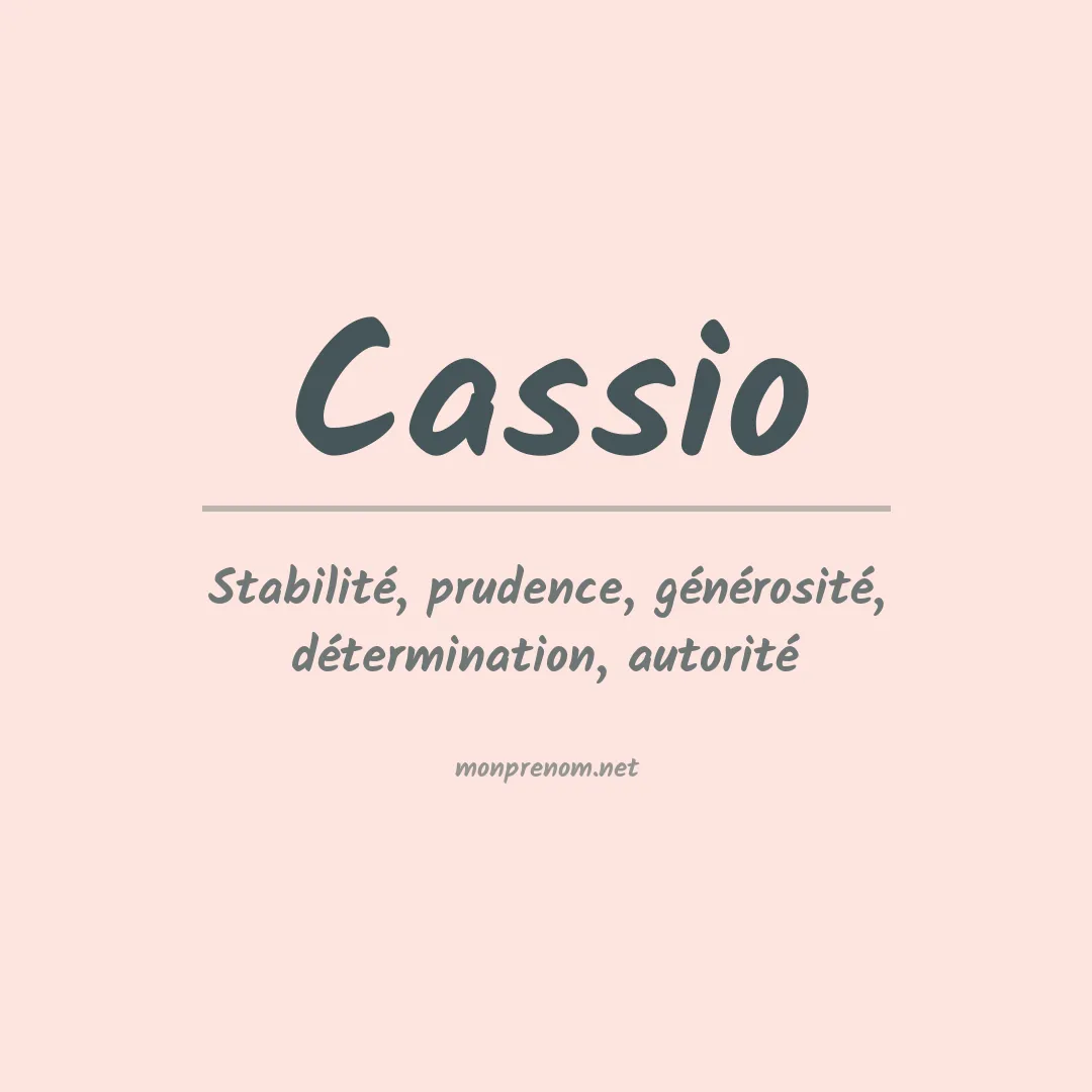 Prénom Cassio
