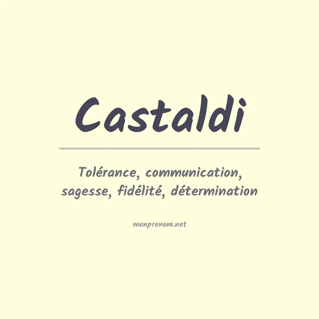 Prénom Castaldi
