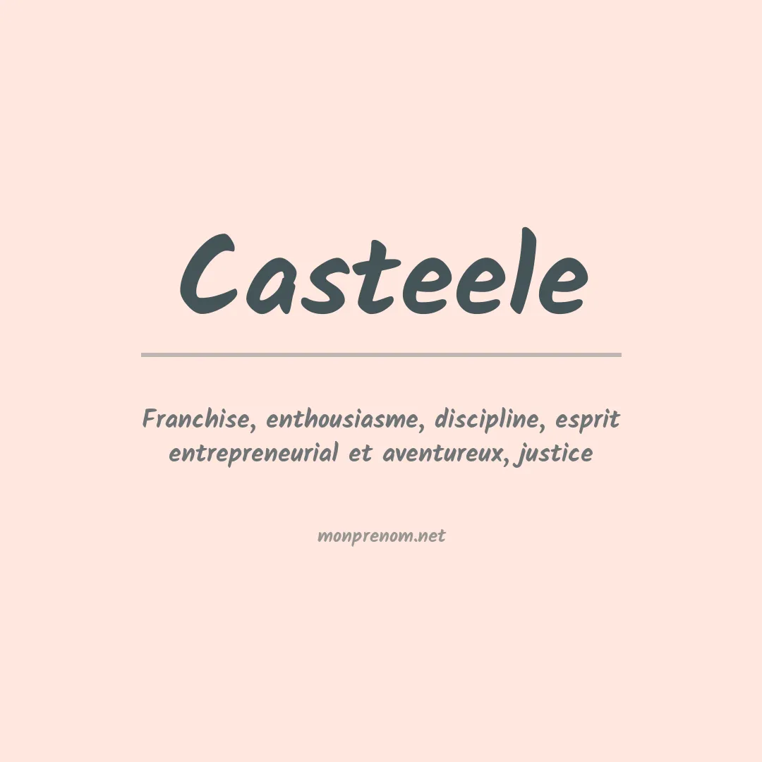 Prénom Casteele