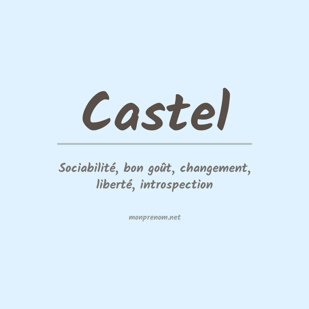 Prénom Castel