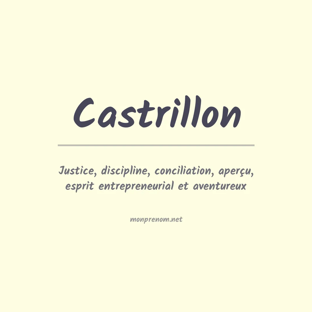 Prénom Castrillon