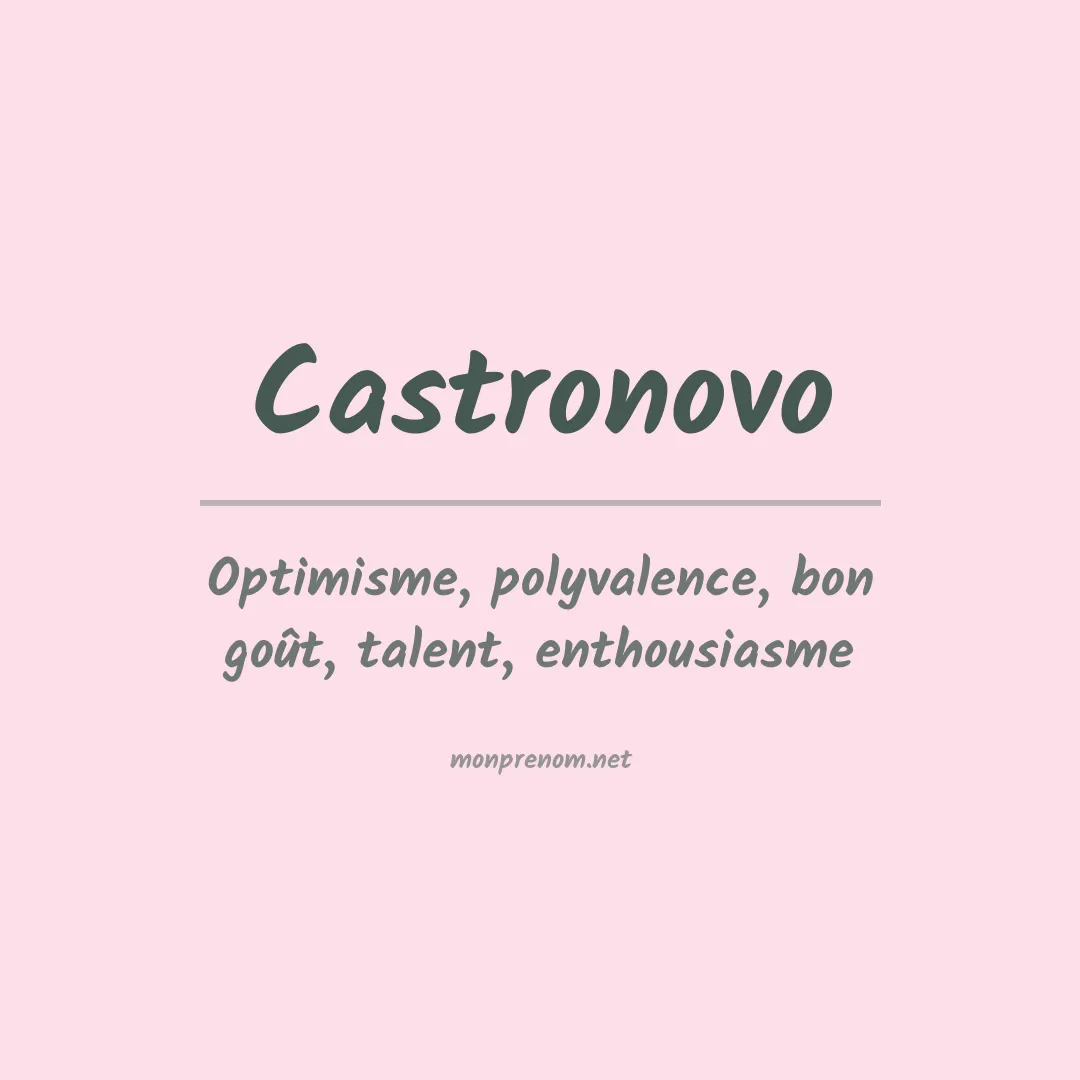 Prénom Castronovo