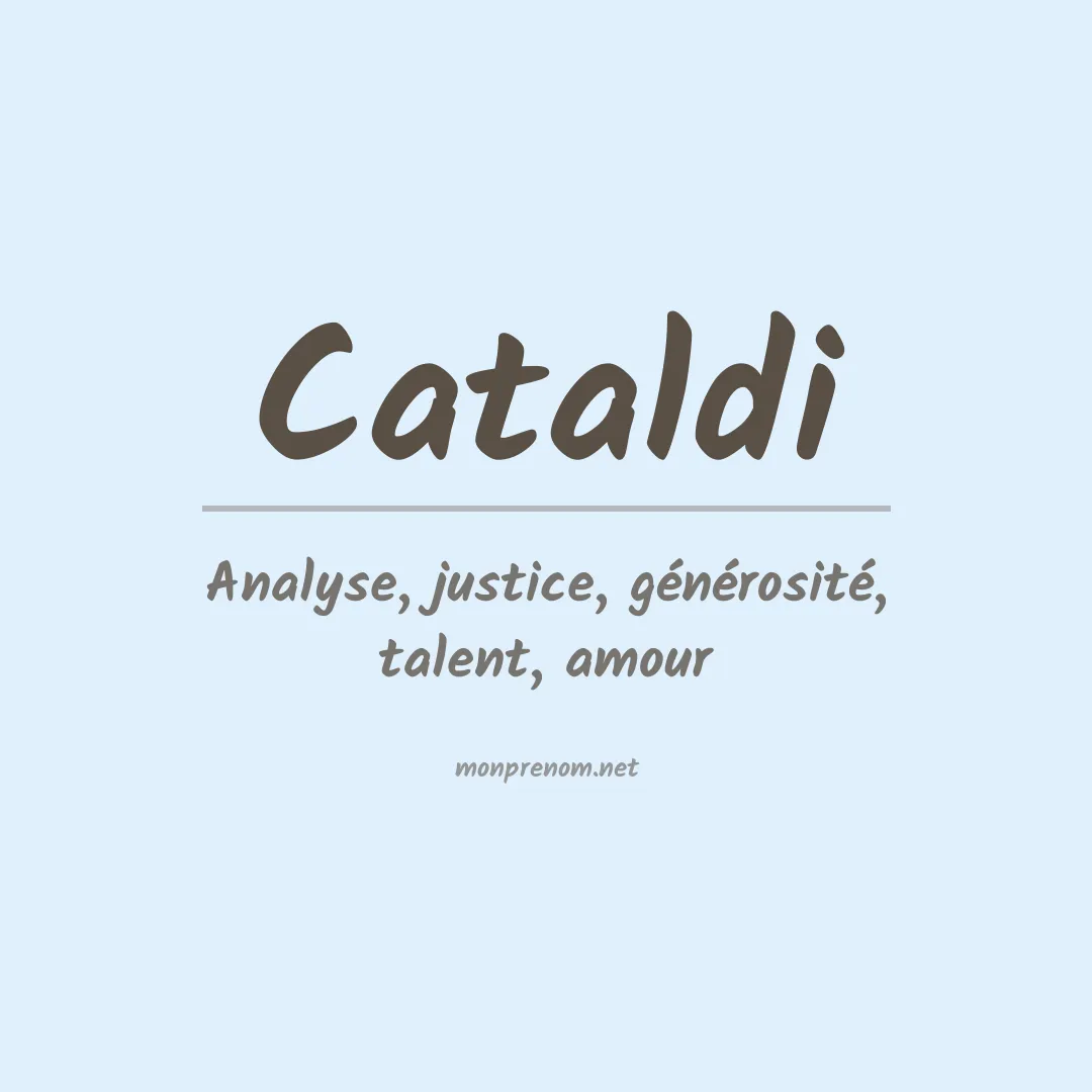 Prénom Cataldi