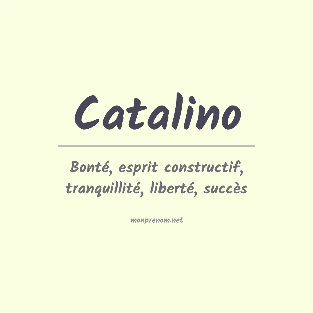 Prénom Catalino