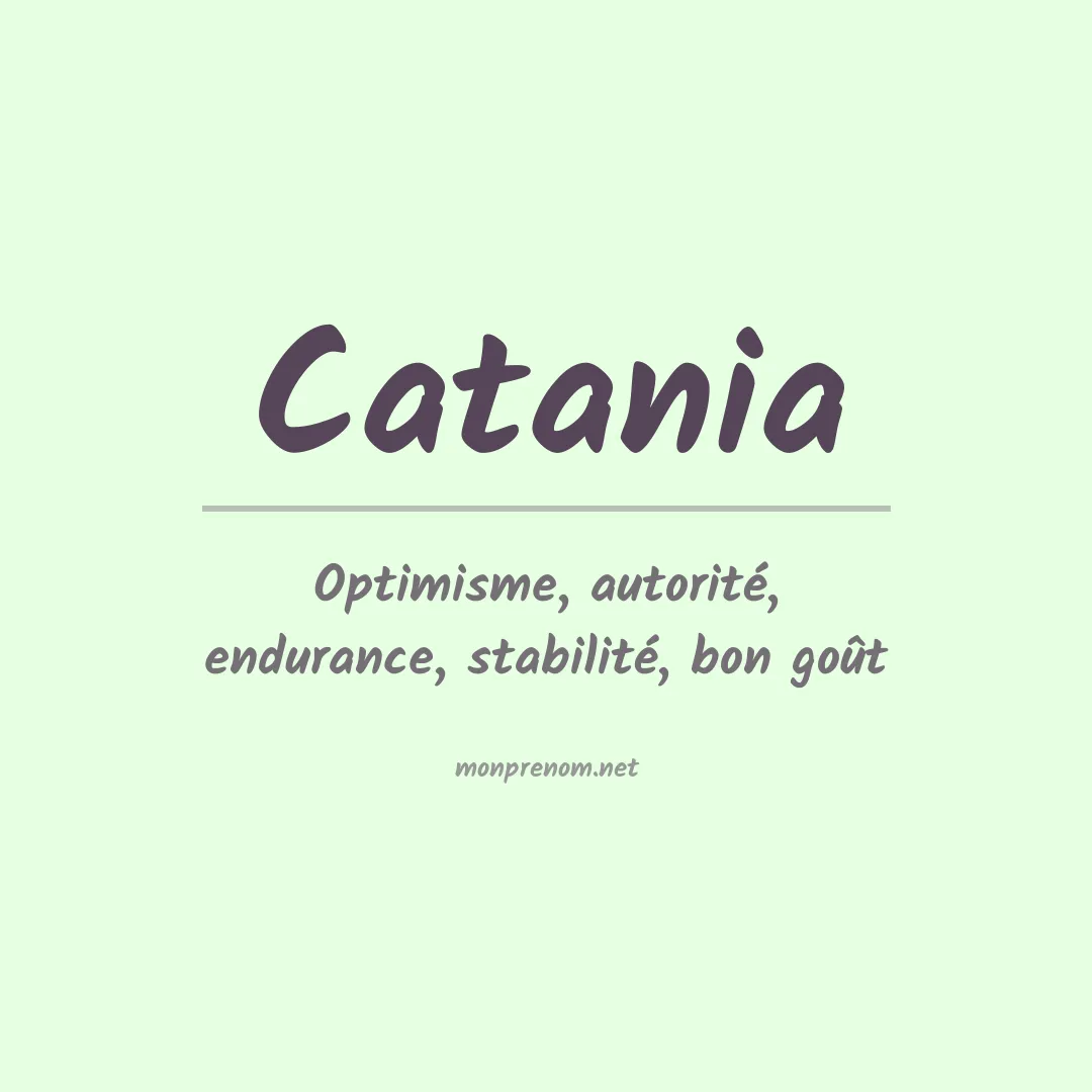 Prénom Catania