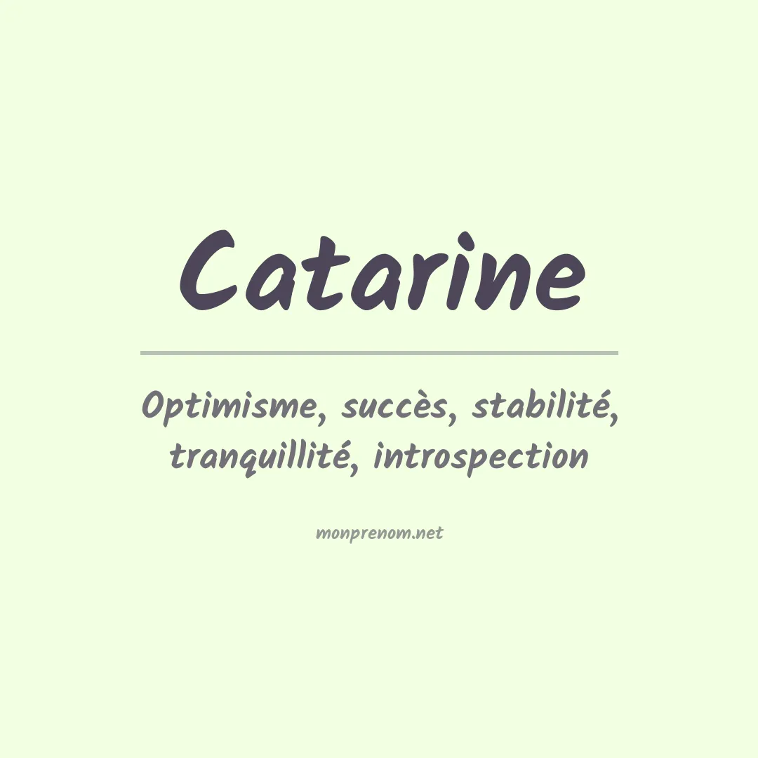 Prénom Catarine