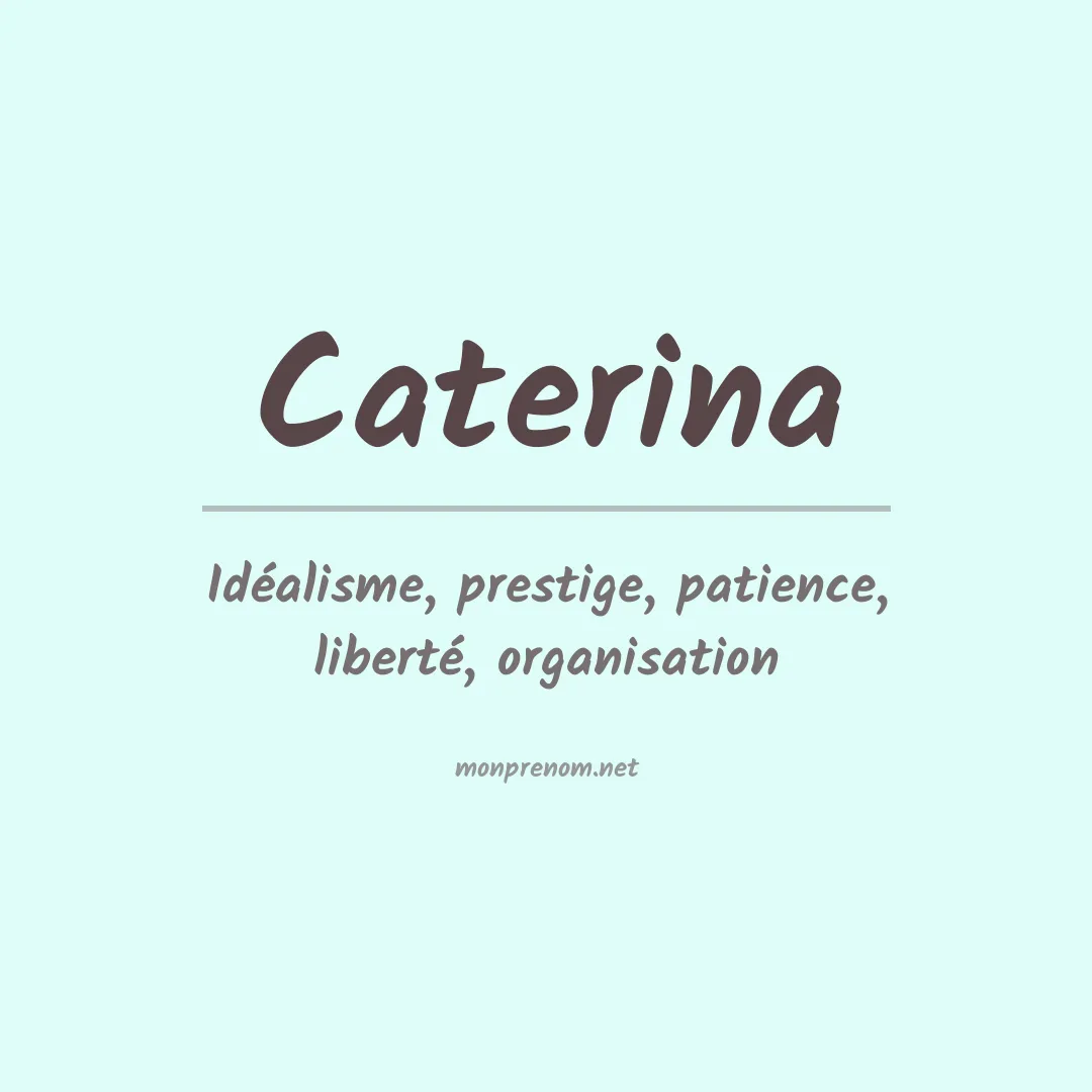 Prénom Caterina