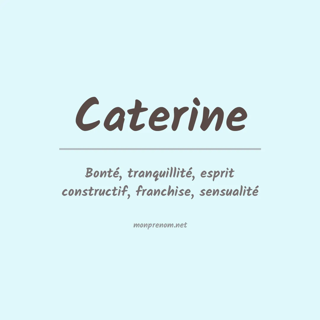 Prénom Caterine