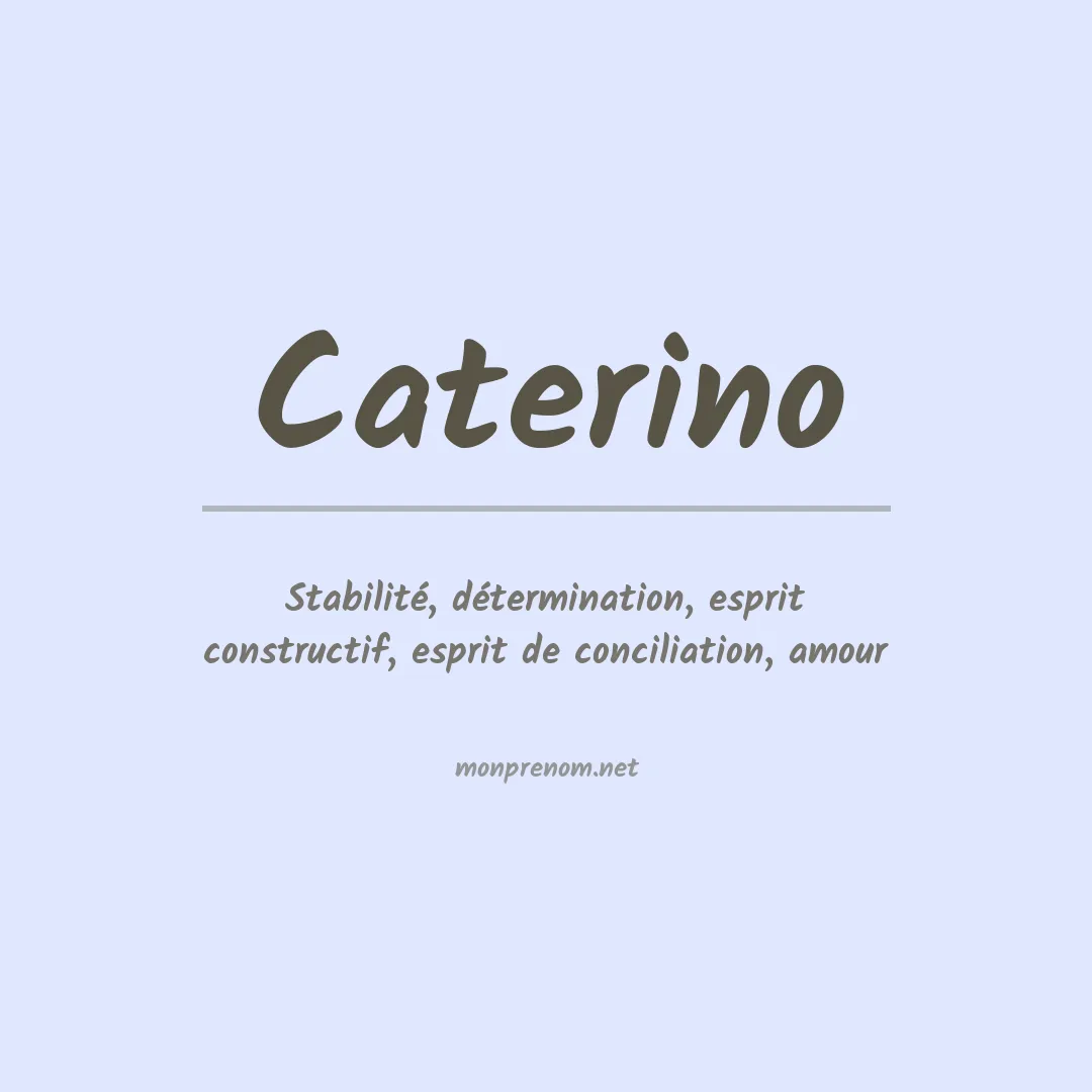 Prénom Caterino