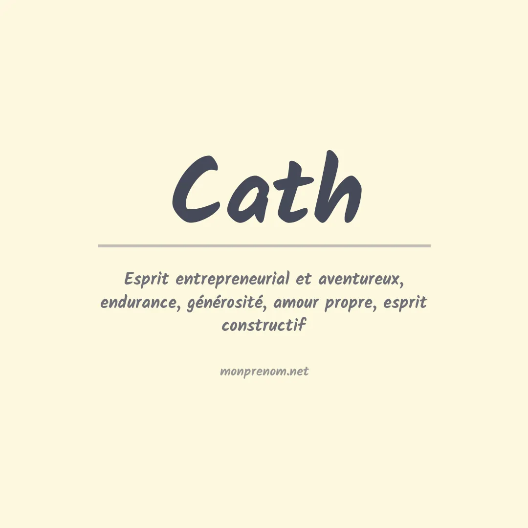 Signification du prénom Cath