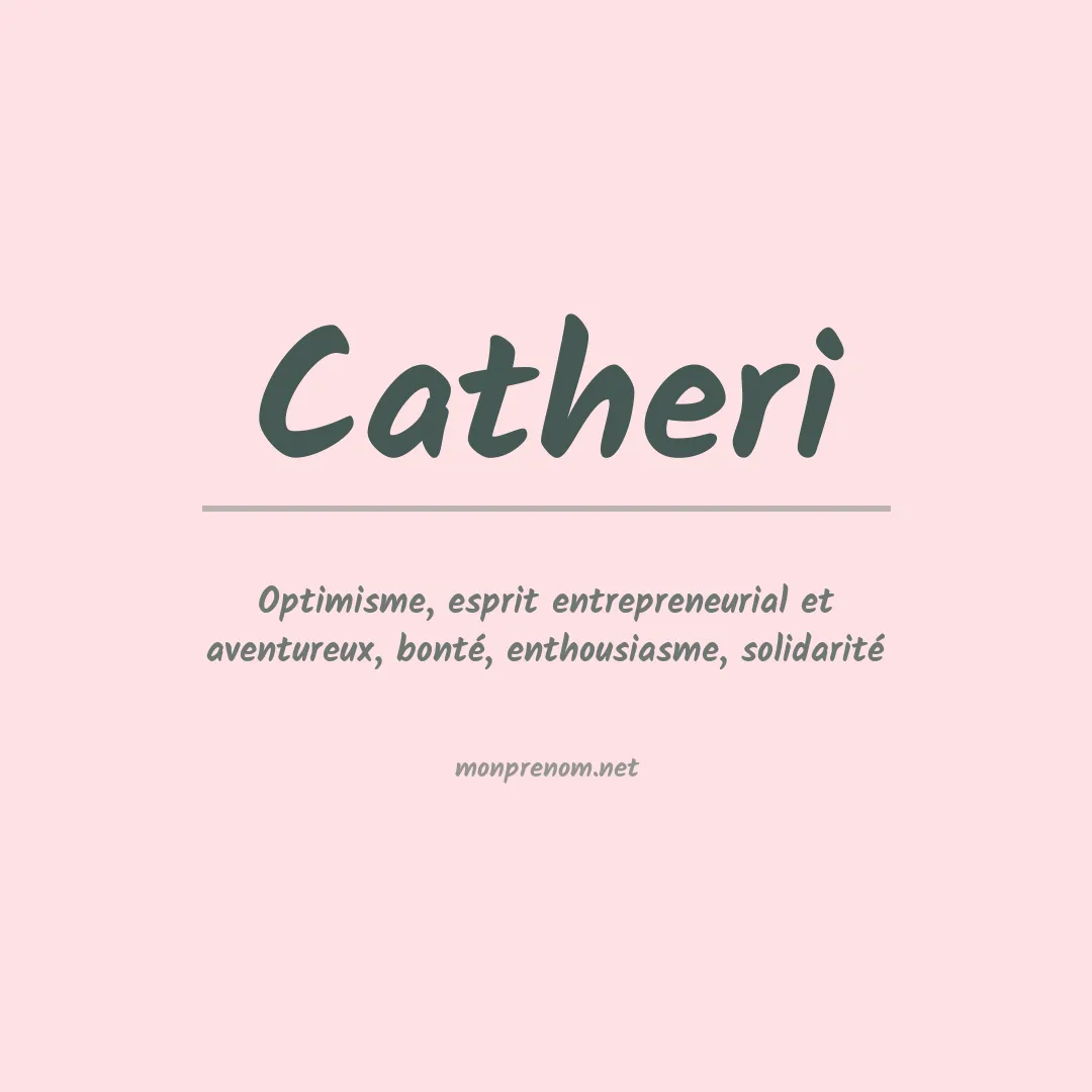 Signification du prénom Catheri