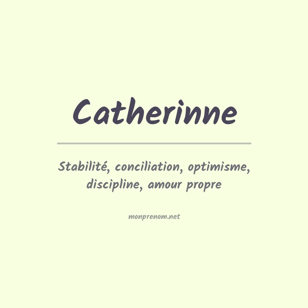 Prénom Catherinne