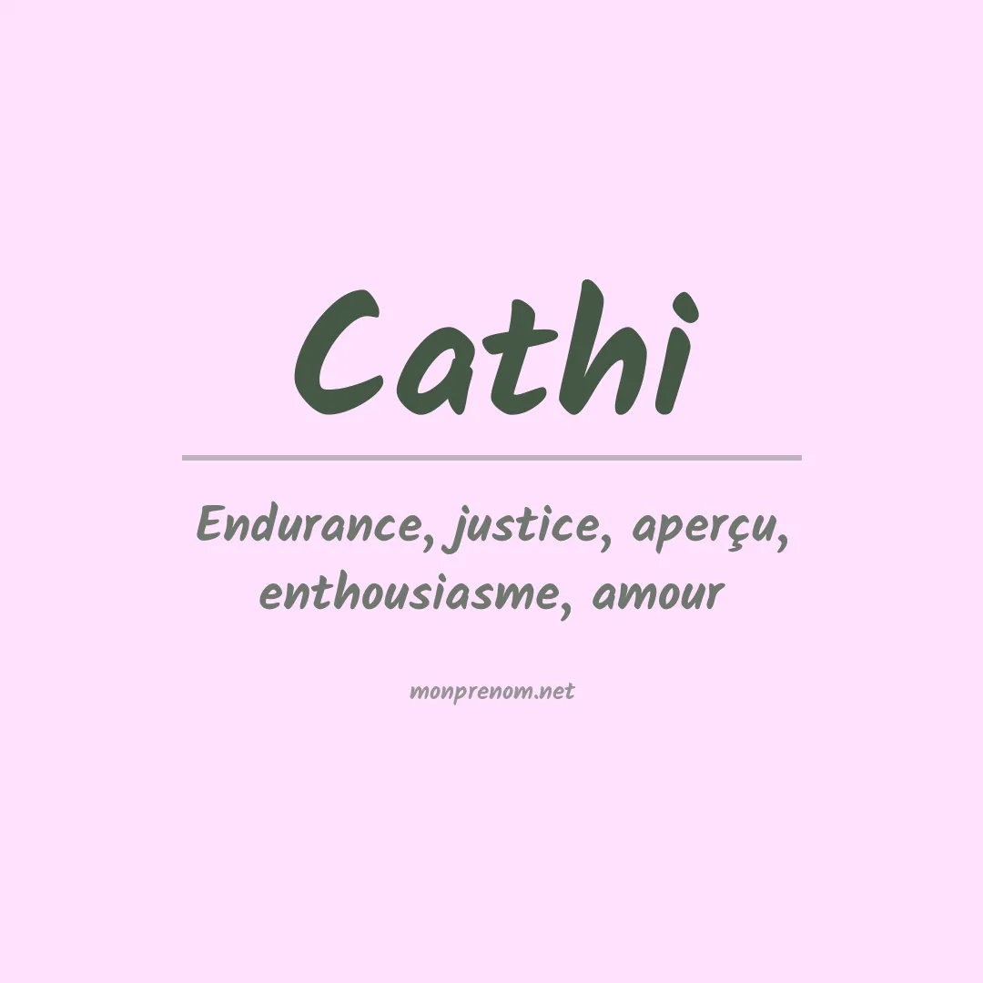 Prénom Cathi