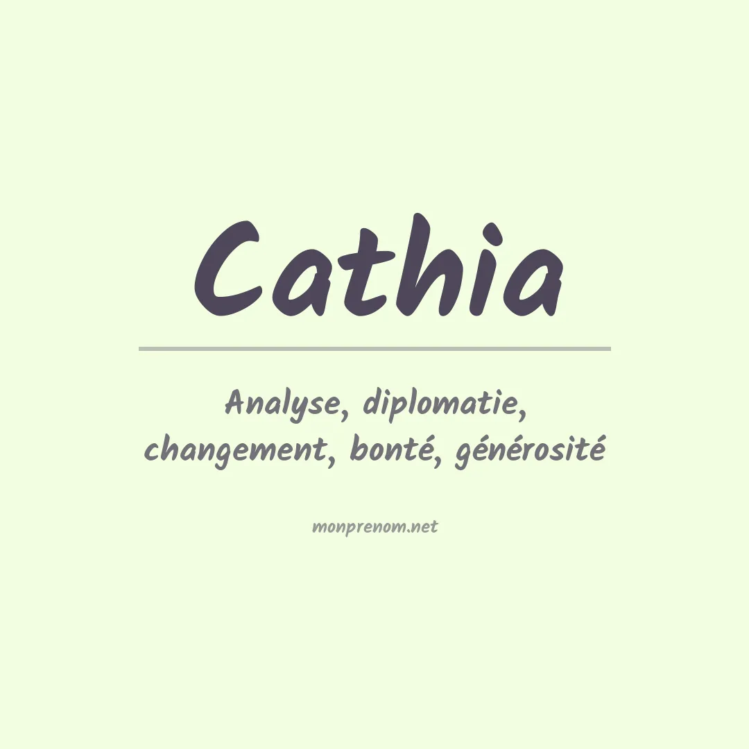 Prénom Cathia