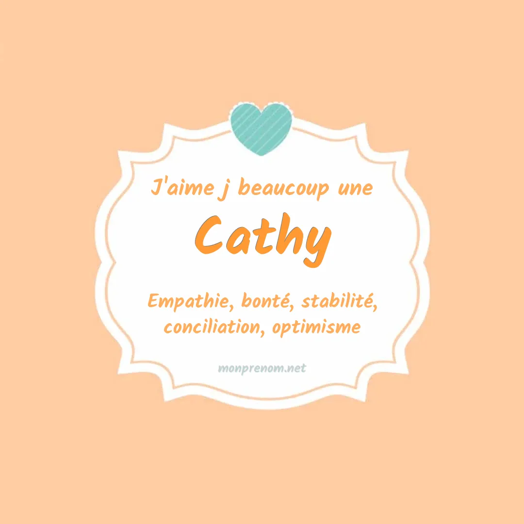 J'aime beaucoup Cathy