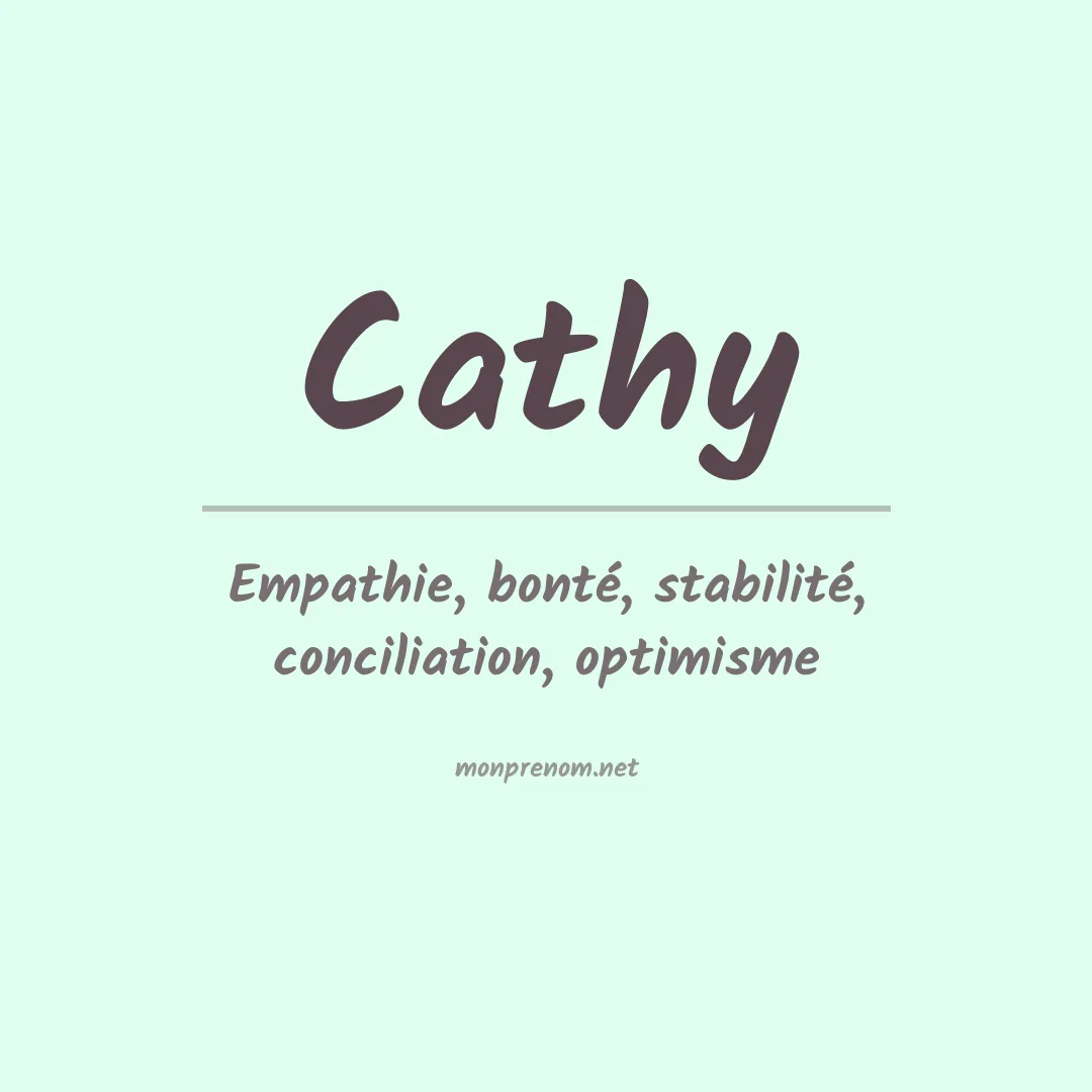 Signification du prénom Cathy