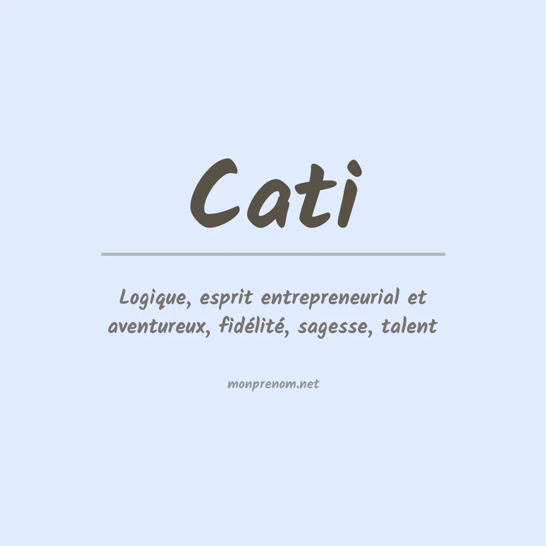 Signification du prénom Cati