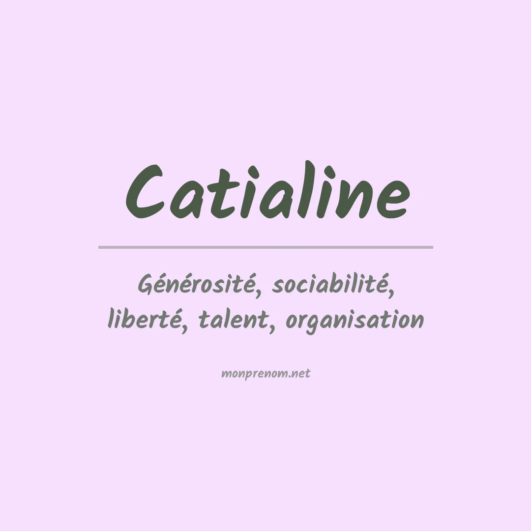 Signification du prénom Catialine