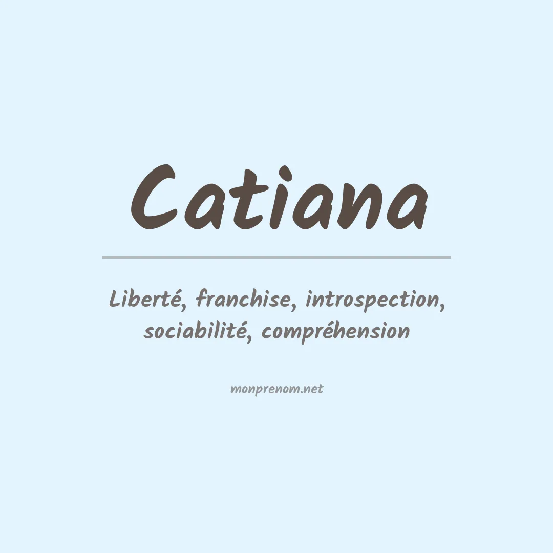 Prénom Catiana